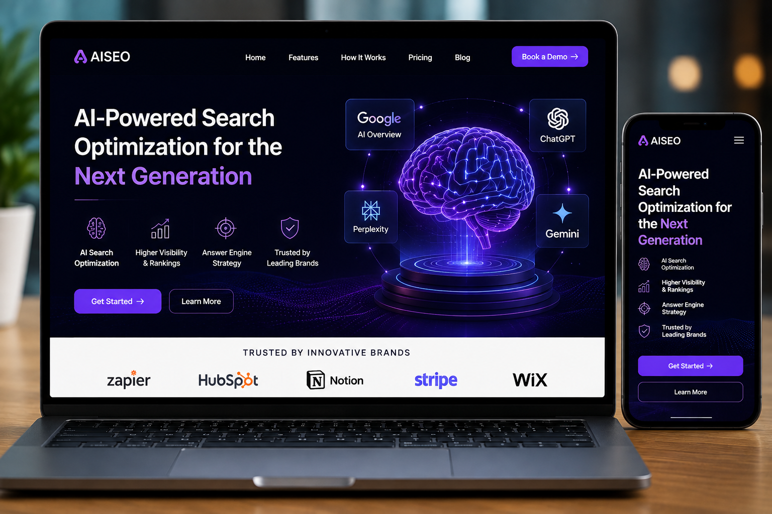 AI Search Landing System project by Asia Tech World